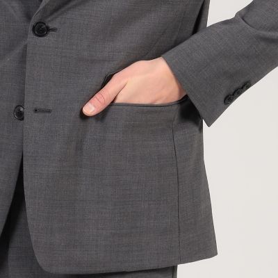 ウールポリエステル　シングルブレステッド２Ｂジャケット