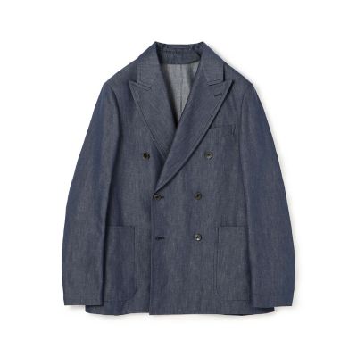 ＜TOMORROWLAND (Men)＞コットンリネンデニム　ダブルブレステッド６Ｂジャケット