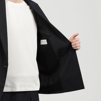 コットントロピカル　ダブルブレステッド４Ｂジャケット