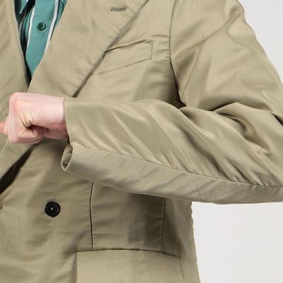コットンシルク　ダブルブレステッド６Ｂジャケット