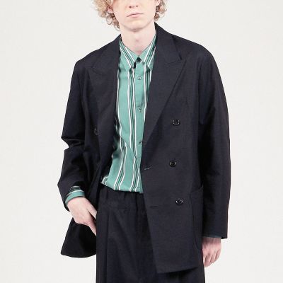 コットンシルクギャバジン　ダブルブレステッド６Ｂジャケット