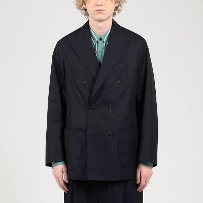 コットンシルクギャバジン　ダブルブレステッド６Ｂジャケット