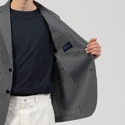 ポリエステルウールサッカー　シングルブレステッド２Ｂジャケット