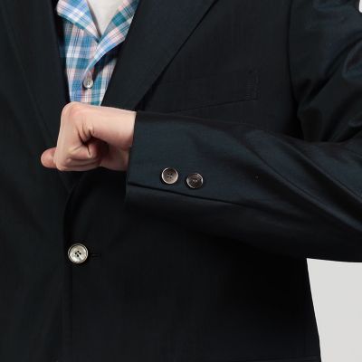 【タイムセール：６月３０日（月）午前９時３０分迄】シルクコットンタイプライター　シングルブレステッド２Ｂジャケット