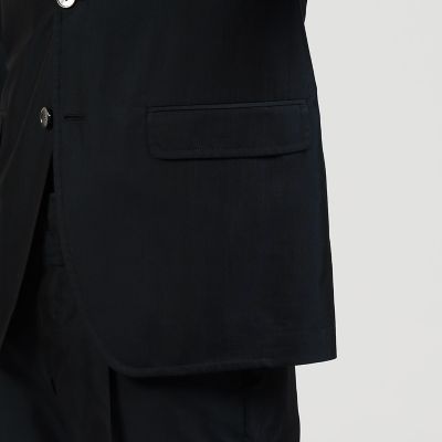 【タイムセール：６月３０日（月）午前９時３０分迄】シルクコットンタイプライター　シングルブレステッド２Ｂジャケット