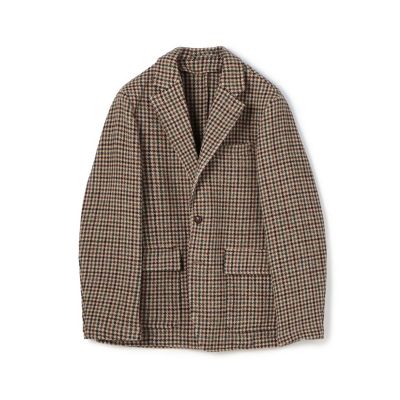 ウォッシュドツイード　シングルブレステッド　３Ｂジャケット
