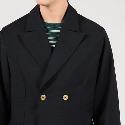 シェットランドウール　ダブルブレステッド　４Ｂジャケット