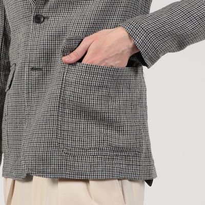 アイリッシュリネン　シングルブレステッド　３Ｂジャケット