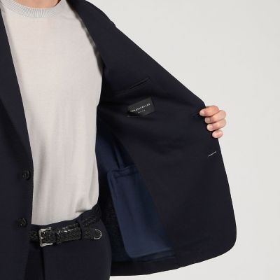 ウールコットンジャージー　シングルブレステッド２Ｂジャケット　ＤＯＮＤＩ