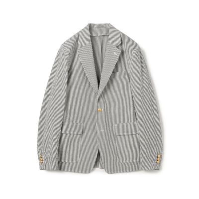ウールポリエステル　サッカー　シングルブレステッド３Ｂジャケット