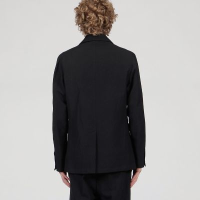 送料無料】ウールリネンコットン ダブルブレステッド 4B