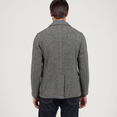 ブリティッシュウールツイード シングルブレステッド3Bジャケット