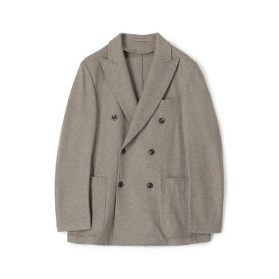 カシミヤジャージー ダブルブレステッド6Bジャケット BRESCHI