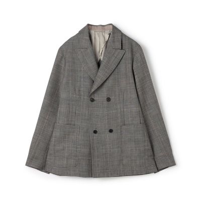 シェットランドウール ダブルブレステッド 4Bジャケット