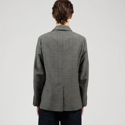 シェットランドウール ダブルブレステッド 4Bジャケット