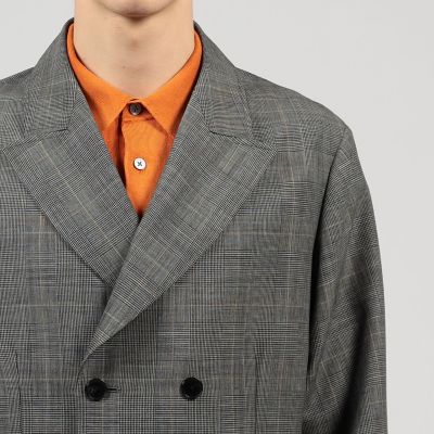 シェットランド ダブルブレステッド4Bジャケット シェットランドウール ダブルブレステッド 4Bジャケット