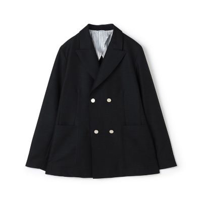 シェットランド ダブルブレステッド4Bジャケット シェットランドウール ダブルブレステッド 4Bジャケット