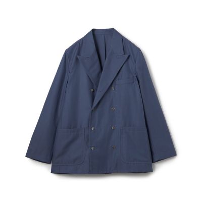 ウールフランネル ダブルブレステッド4Bジャケット FOX