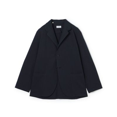 ウールコットン ダブルジャカード シングルブレステッド2Bジャケット