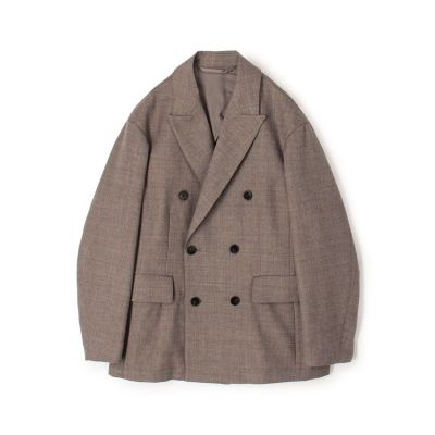 ウールフランネル ダブルブレステッド4Bジャケット FOX