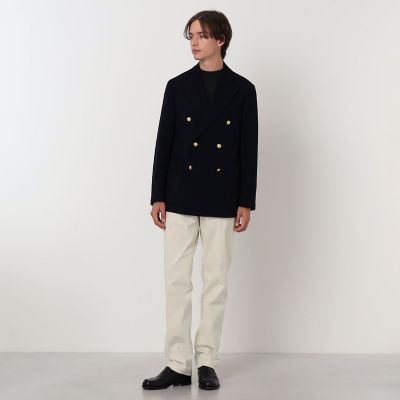 ウールコットンツイード ダブルブレステッド 6Bジャケット