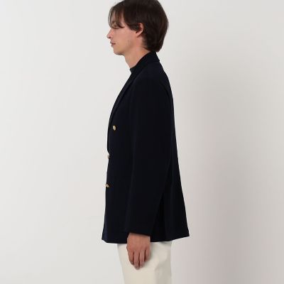 ウールコットンツイード ダブルブレステッド 6Bジャケット