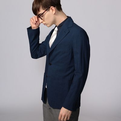 クレープウール　段返り３Ｂテーラードジャケット