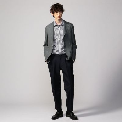 ホップサックガーメントダイ 段返り3Bテーラードジャケット