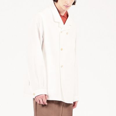 リネン ダブルブレステッドハーフコート | TOMORROWLAND (Men