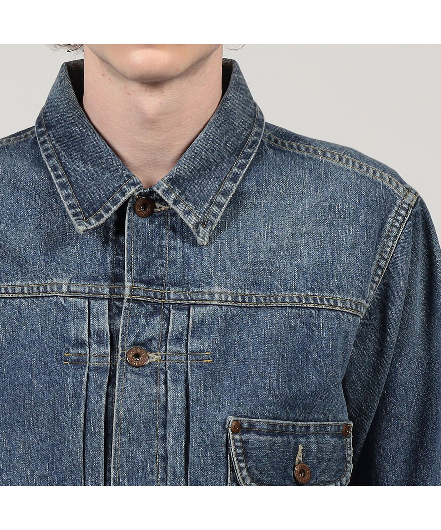 別注】Lee コットンカシミヤ デニムジャケット 別注】Lee コットンカシミヤ デニムジャケット