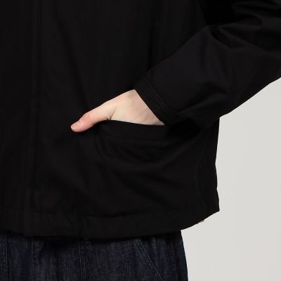 コットンナイロン　ジップアップブルゾン