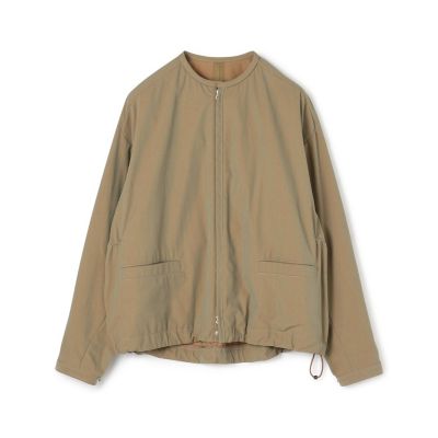 コットンナイロン　ジップアップブルゾン