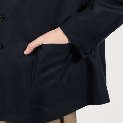 シルクカルゼ　シャツジャケット
