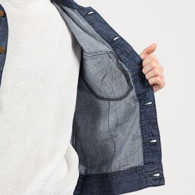 【別注】Ｌｅｅ　Ｗｅｓｔｅｒｎｅｒ　Ｊａｃｋｅｔ　７オンスリネンデニム