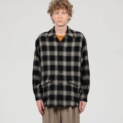 美品　TOMORROWLAND　コットンカシミヤ シャツジャケット　　M 別注】PENDLETON コットンカシミヤ シャツジャケット