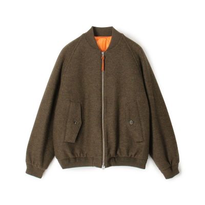 キルトライニング ウールニット ジップアップブルゾン | TOMORROWLAND