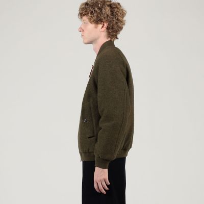 ローゲージ ウール 変型 ニット ジャケット ブルゾン　size2　Y'ｓ REVERSIBLE DOUBLE-FACED WOOL JACKET リバーシブル ダブルフェイス