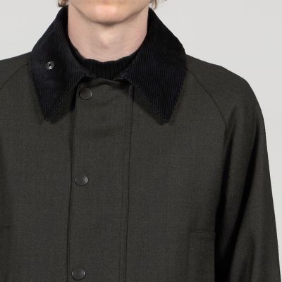 新品 15万 トゥモローランド別注 barbour CL BEAUFORT 38 別注】Barbour CL BEAUFORT ウールブルゾン