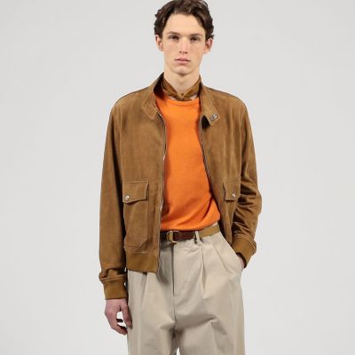 EMMETI エンメティ COLONY別注 NOLANスエードジャケット46伊製 EMMETI × COLONY Clothing ゴートスエードレザージャケット - メルカリ