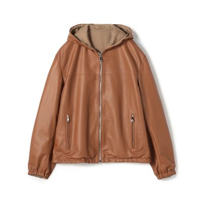 別注】EMMETI LUCA ラムレザー リバーシブルフーデッド