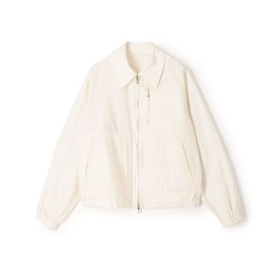 コットンナイロン ジップアップショートブルゾン MANTECO