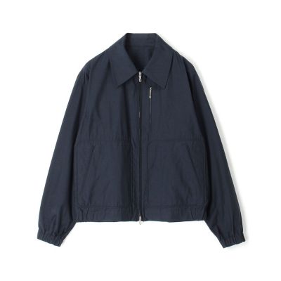 コットンナイロン ジップアップショートブルゾン MANTECO