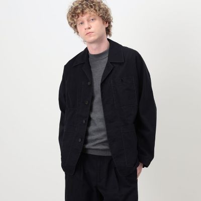 最終値下げ）S.E.H kelly コットンリネンカバーオールジャケット コットンリネンキュプラ ドルマンスリーブ カバーオールジャケット