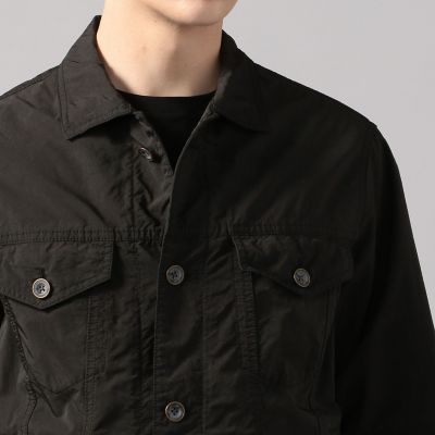 ポリエステルナイロンガーメントダイ トラッカージャケット TINTO