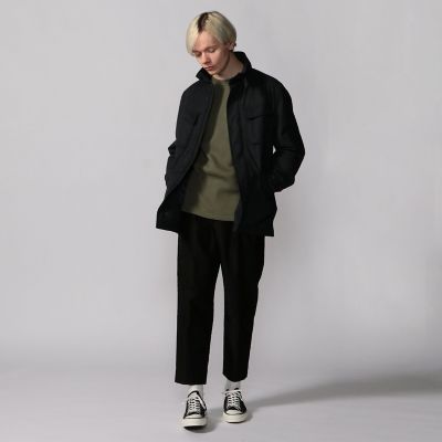 ウールフランネルボンディング ミリタリージャケット REDA