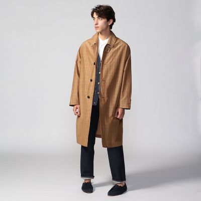 LARDINI コットンポリ ステンカラー コート | jarussi.com.br