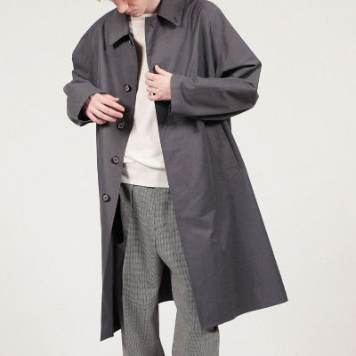 コットンナイロンツイル ステンカラーコート | ファッション・服