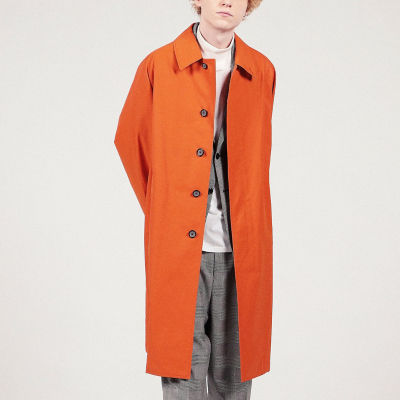 コットンナイロンツイル ステンカラーコート | ファッション・服 