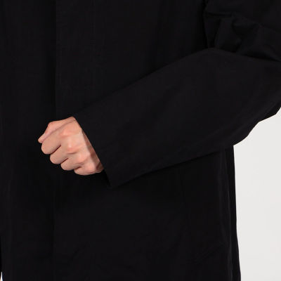 コットンポリエステルナイロン ステンカラーコート | ファッション・服