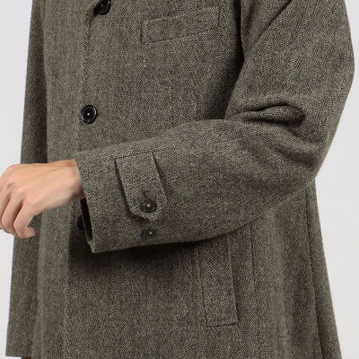 ウール ヘリンボーン シングルチェスターコート | ファッション・服 